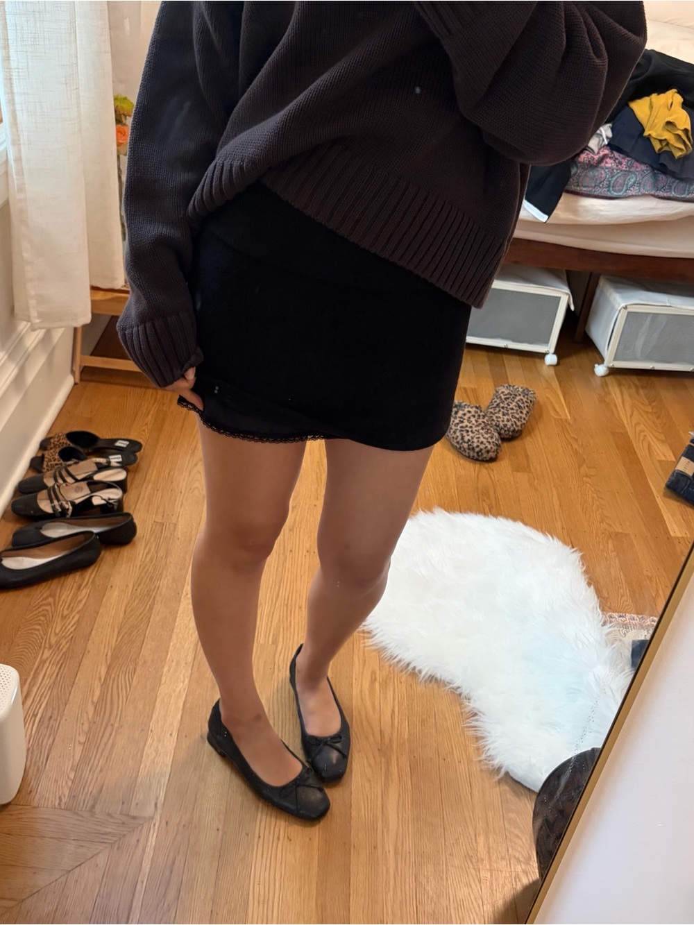 Black low rise Mini Skirt - Classic Women's Skirt